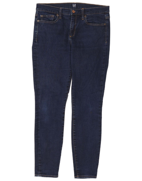 Gap Womens Skinny Jeans W30 L27 Navy Blue Cotton