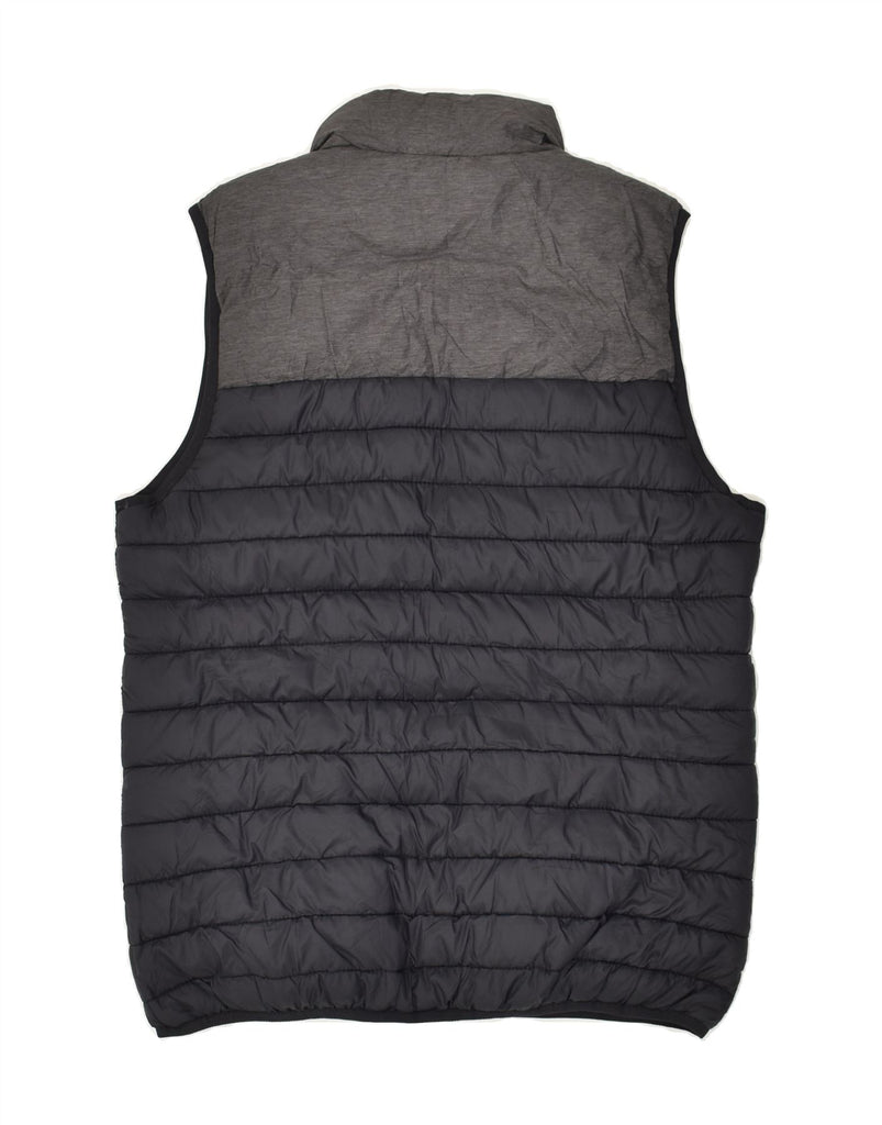 KAPPA Mens Padded Gilet UK 38 Medium Black Colourblock Polyamide | Vintage Kappa | Thrift | Second-Hand Kappa | Used Clothing | Messina Hembry 