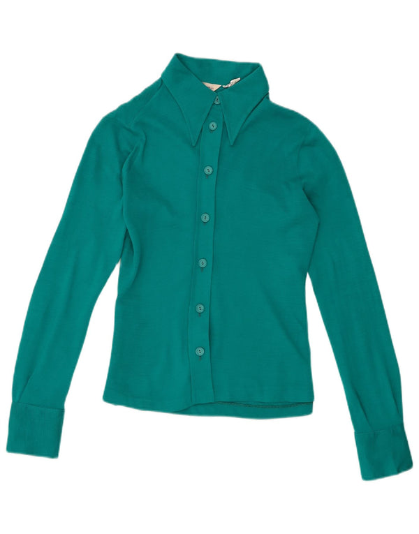 Imec Womens Crop Shirt IT 46 Large Green