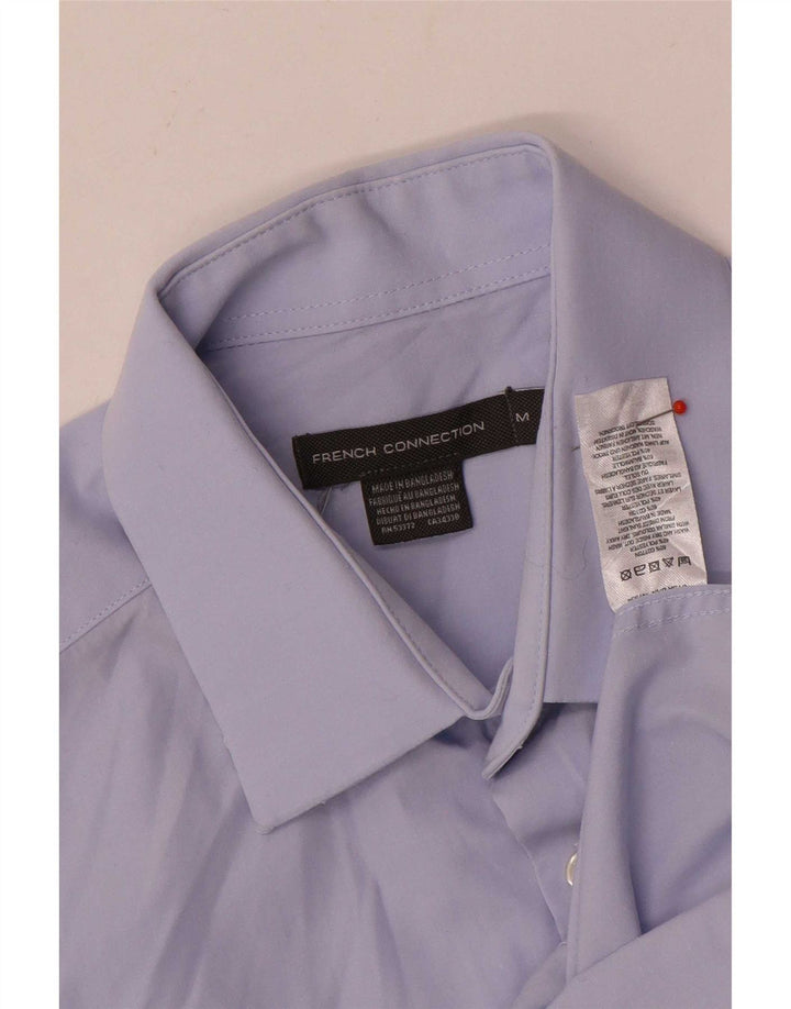 French Connection Mens Shirt Medium Blue Cotton