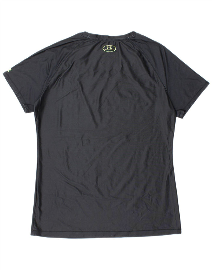 Under Armour Mens Heat Gear Graphic T-Shirt Top Medium Black