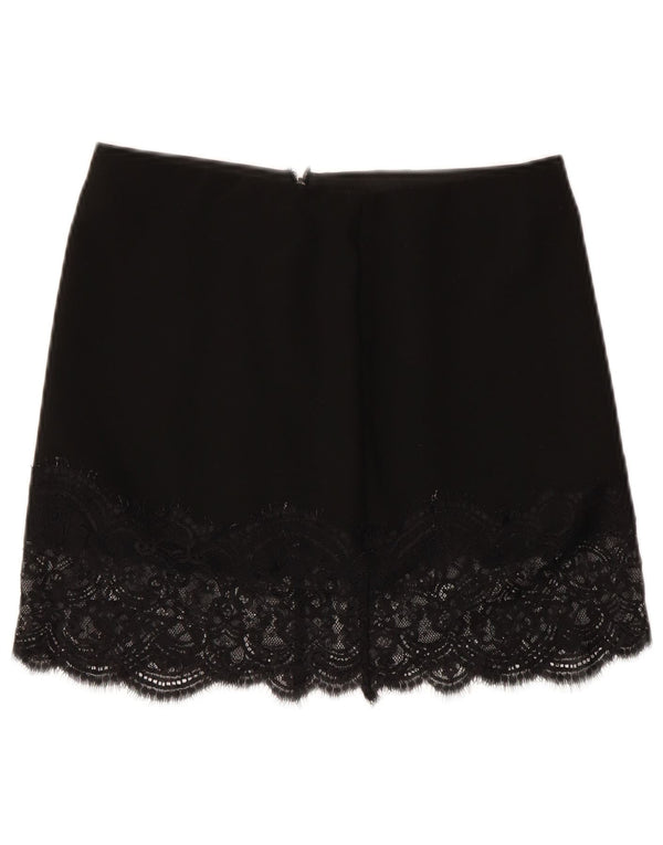 ZARA Womens Mini Skirt Small W26 Black
