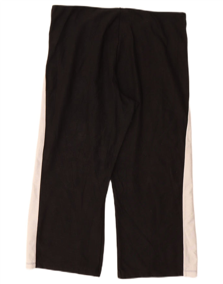 NIKE Womens Dri Fit Tracksuit Trousers US 8/10 Medium  Black Colourblock