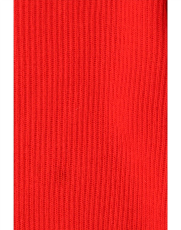 Vintage Mens Crew Neck Jumper Sweater IT 52 Large Red Wool