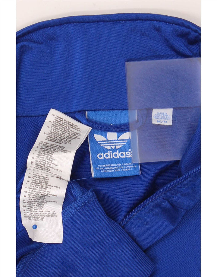 Adidas Mens Tracksuit Top Jacket Medium Blue Polyester