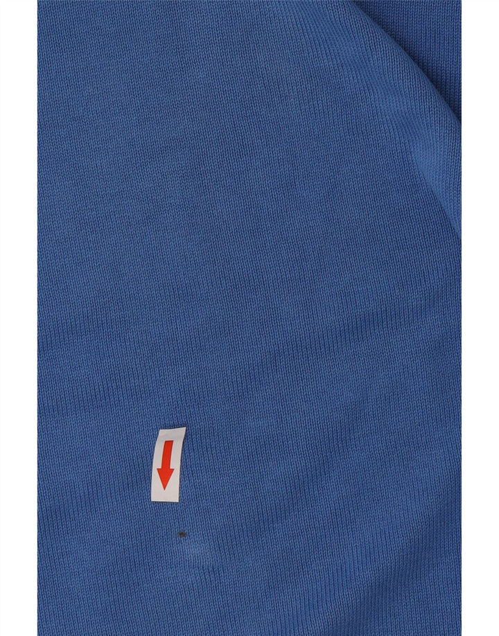 Zara Mens V-Neck Jumper Sweater Large Blue