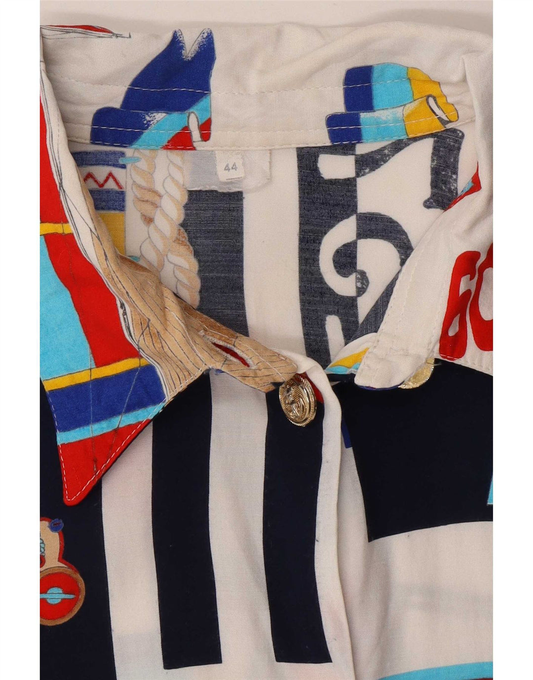 Vintage Womens Abstract Pattern Shirt IT 44 Medium Multicoloured