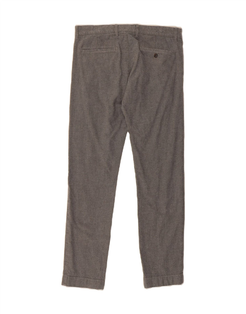 J. CREW Mens Flex Slim Chino Trousers W32 L32  Grey Cotton Vintage J. Crew and Second-Hand J. Crew from Messina Hembry 