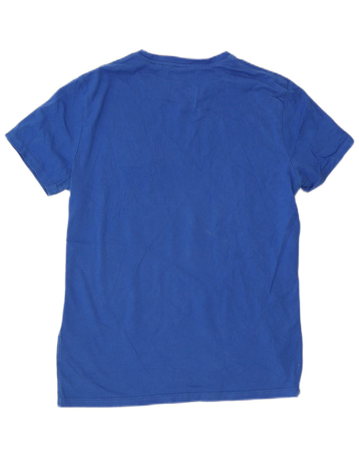 Superdry Mens Graphic T-Shirt Top Large Blue Cotton