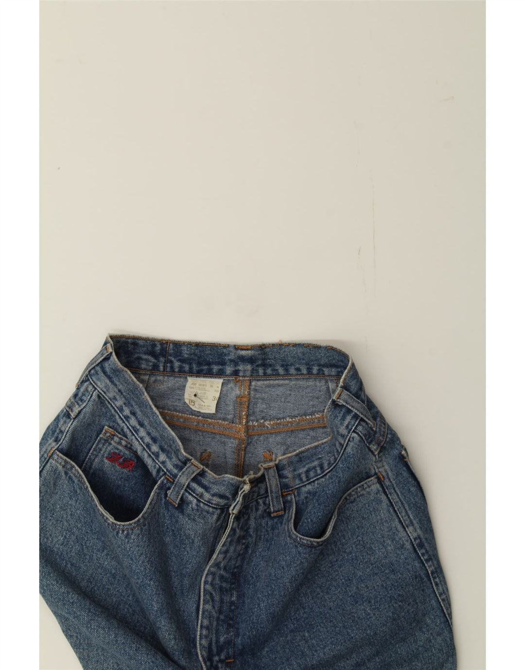 LAURA BIAGIOTTI Womens Denim Skirt W30 Medium Blue Cotton Vintage Laura Biagiotti and Second-Hand Laura Biagiotti from Messina Hembry 
