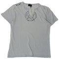 GAS Mens Graphic T-Shirt Top XL Blue Flecked
