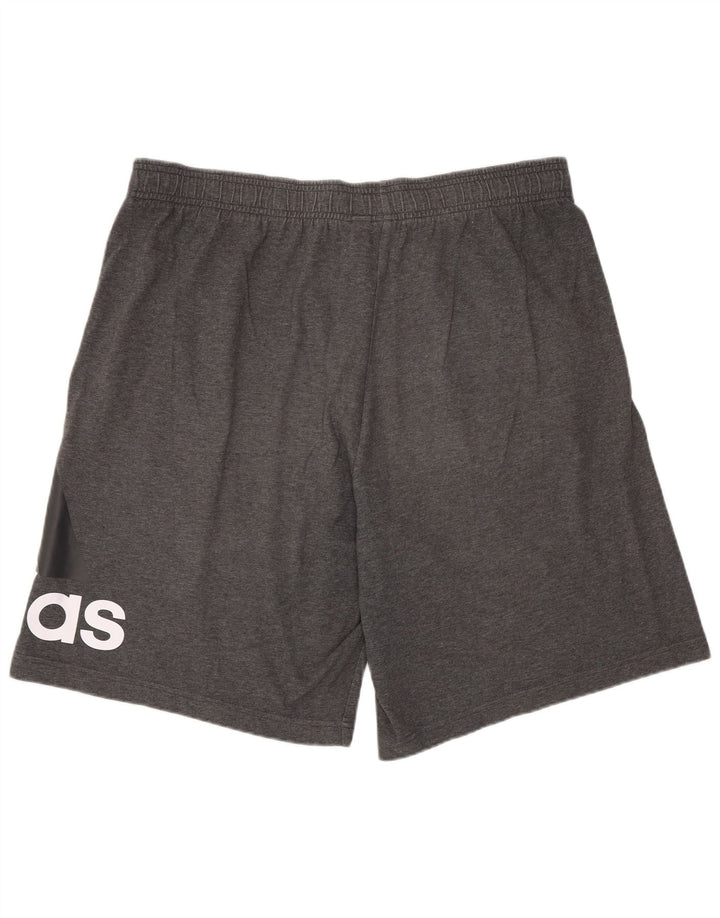 Adidas Mens Graphic Sport Shorts Large  Grey Cotton