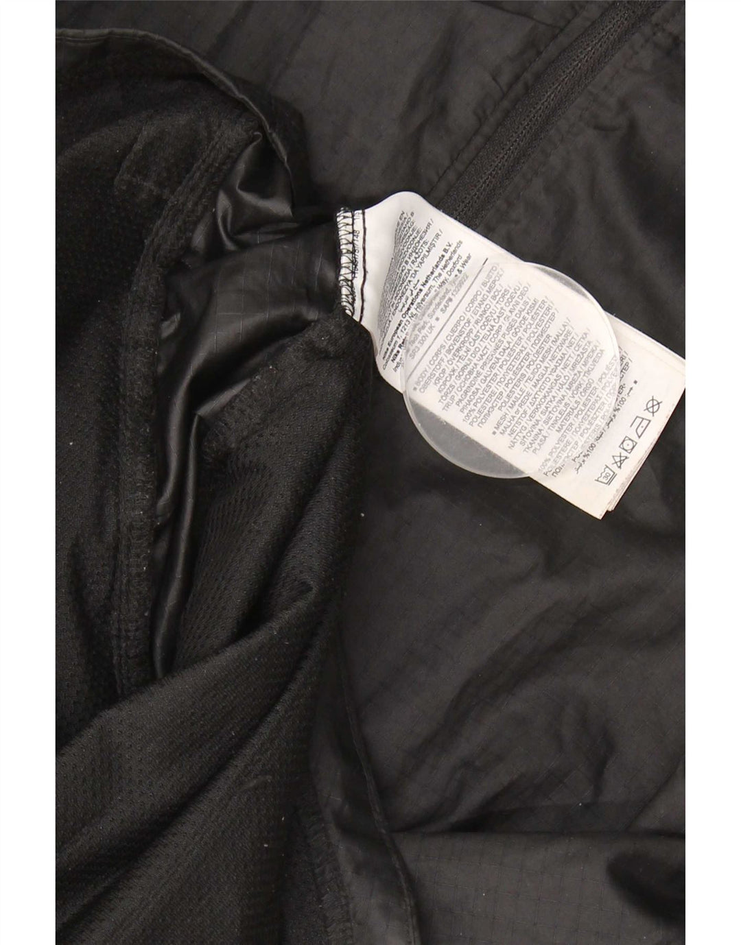 Nike Womens Hooded Rain Jacket UK 14 Medium Black Polyester