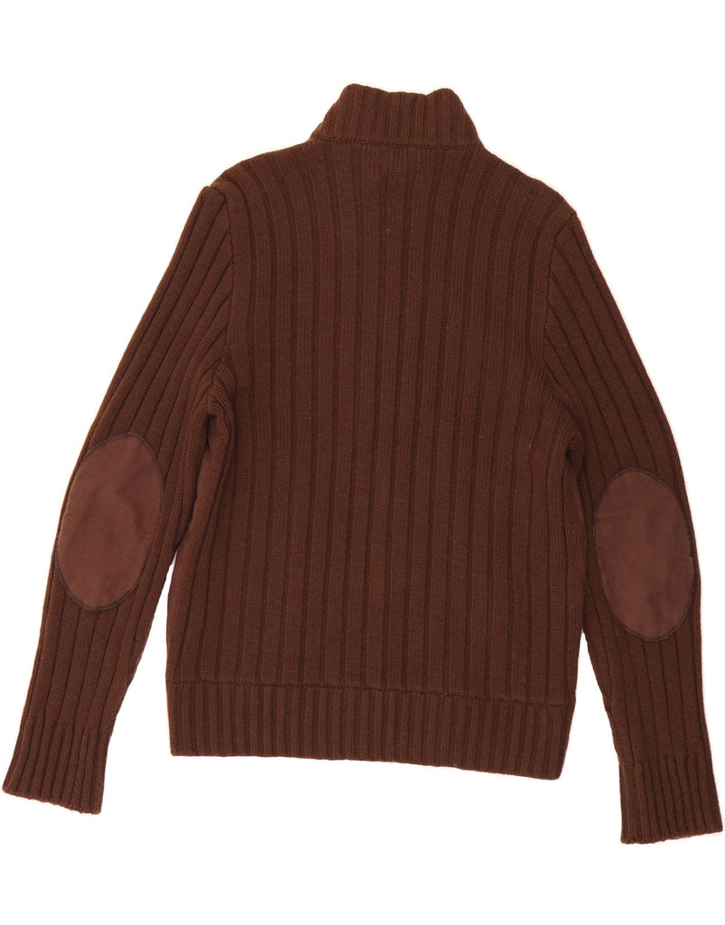 GAS Mens Cardigan Sweater Large Brown Wool Vintage Gas and Second-Hand Gas from Messina Hembry 