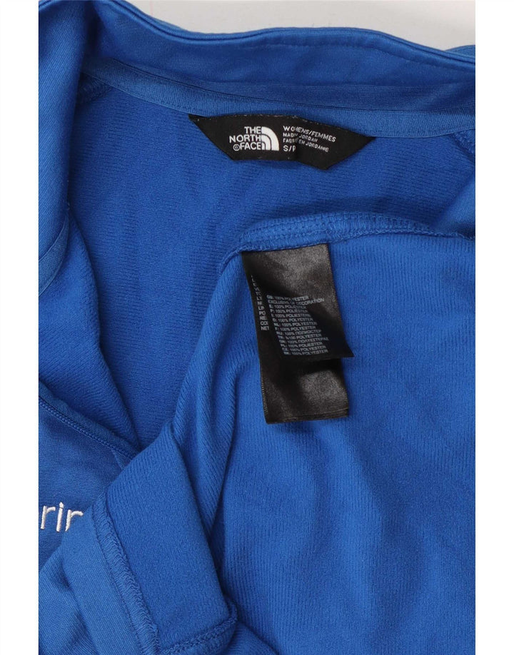The North Face Womens Zip Neck Pullover Tracksuit Top UK 10 Small Blue