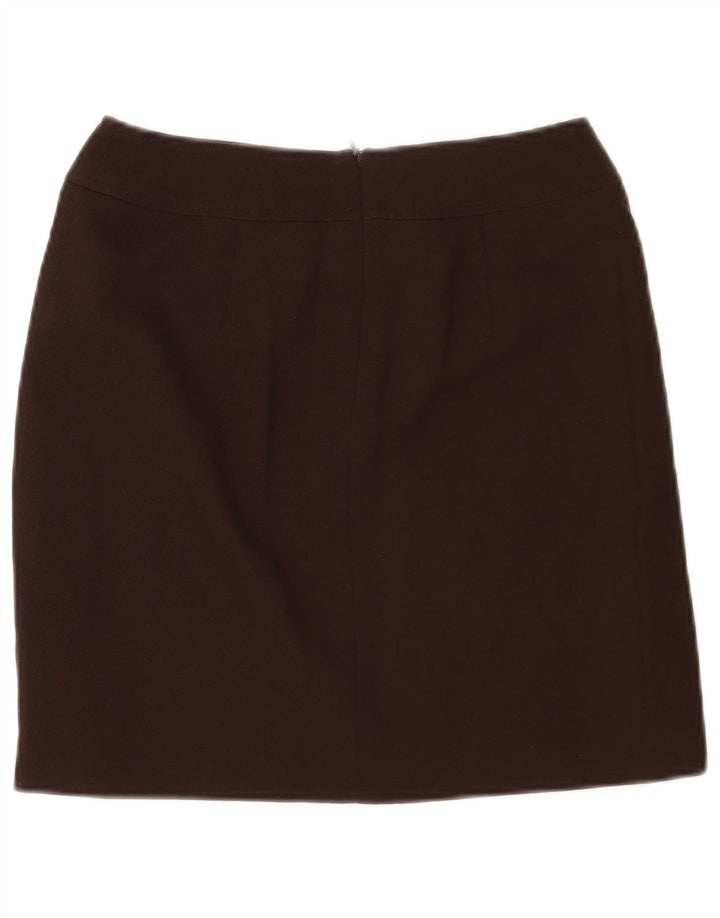 Max & Co. Womens Mini Skirt UK 8 Small W26 Brown Virgin Wool