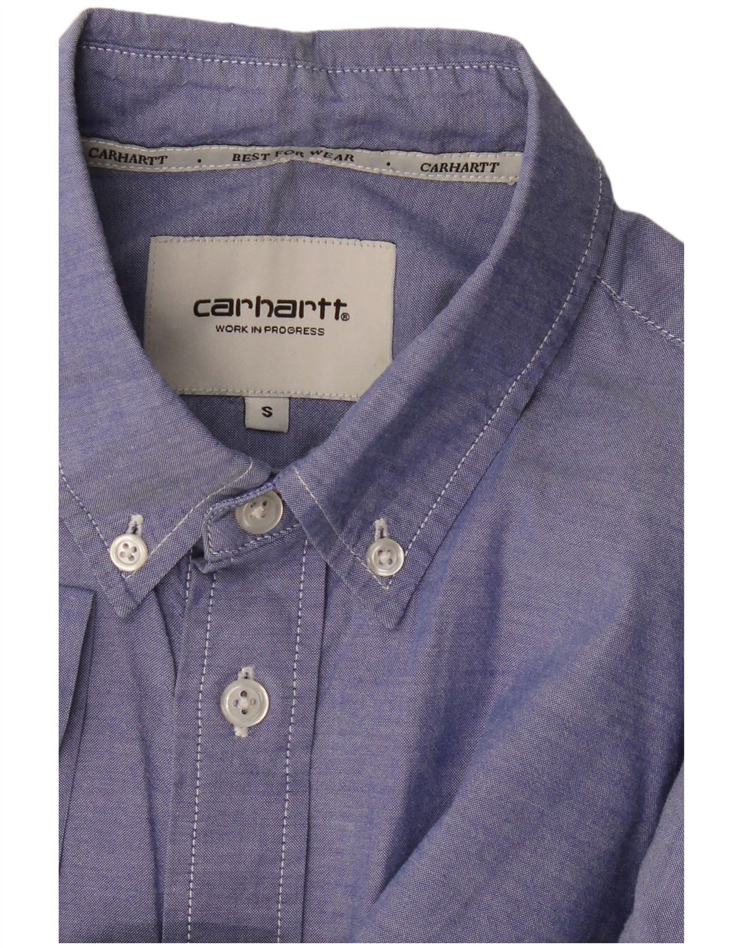 CARHARTT Mens Short Sleeve Shirt Small Blue