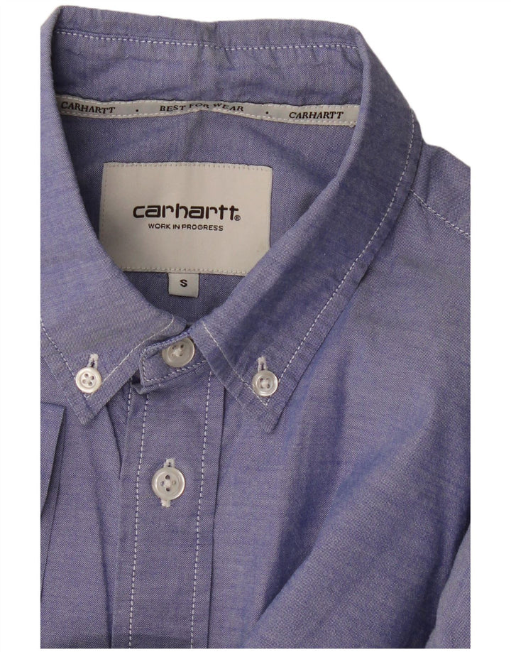 CARHARTT Mens Short Sleeve Shirt Small Blue