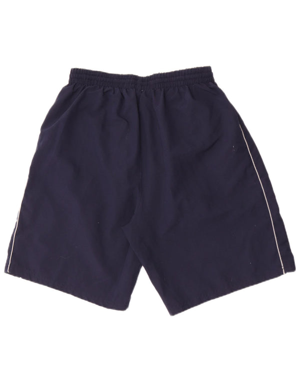 Umbro Mens Graphic Sport Shorts Large Navy Blue Polyester