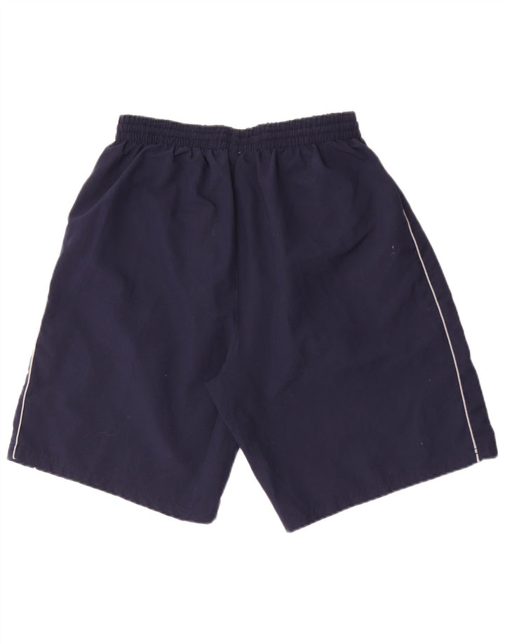 Umbro Mens Graphic Sport Shorts Large Navy Blue Polyester