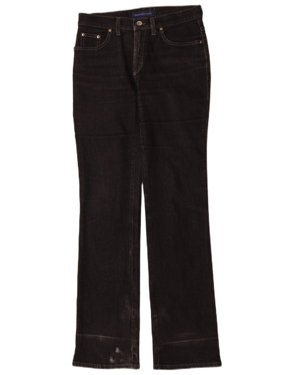 Trussardi Womens Bootcut Jeans IT 42 Medium W26 L33 Black Cotton