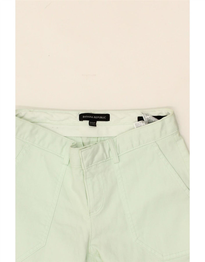 BANANA REPUBLIC Womens Skinny Chino Trousers US 00 2XS W26 L26 Green Vintage Banana Republic and Second-Hand Banana Republic from Messina Hembry 