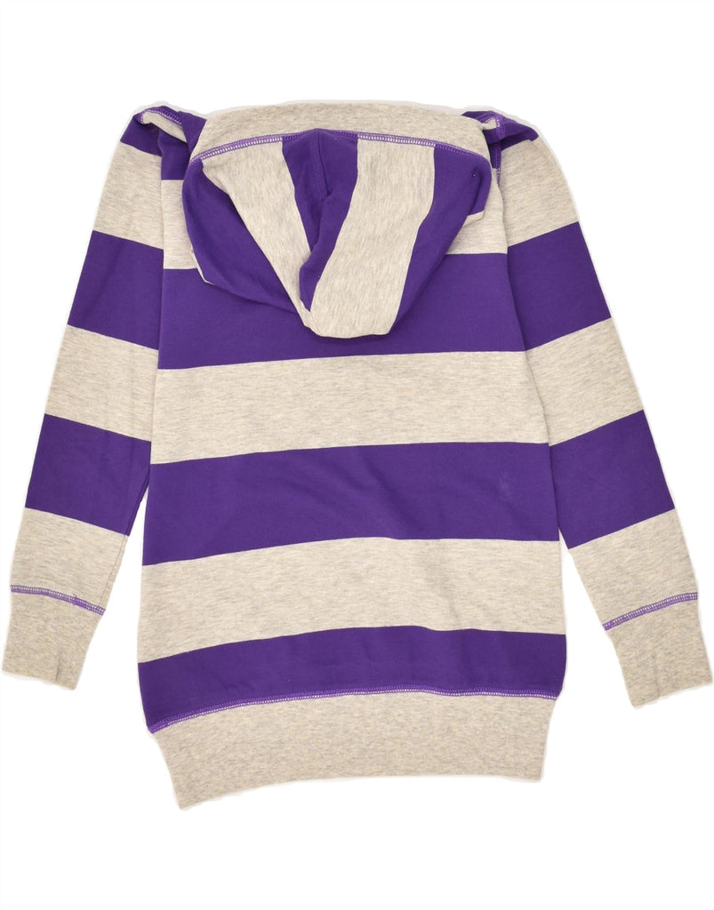 RALPH LAUREN Boys Hoodie Jumper 8-9 Years Medium  Purple Striped Cotton | Vintage Ralph Lauren | Thrift | Second-Hand Ralph Lauren | Used Clothing | Messina Hembry 