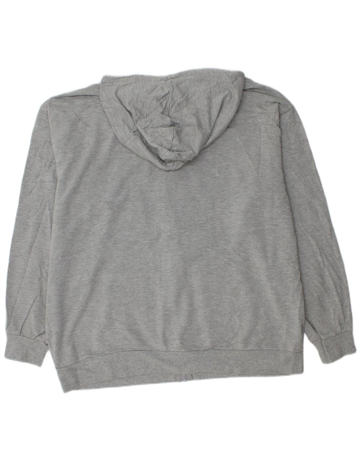 EDDIE BAUER Mens Zip Hoodie Sweater XL Grey Viscose
