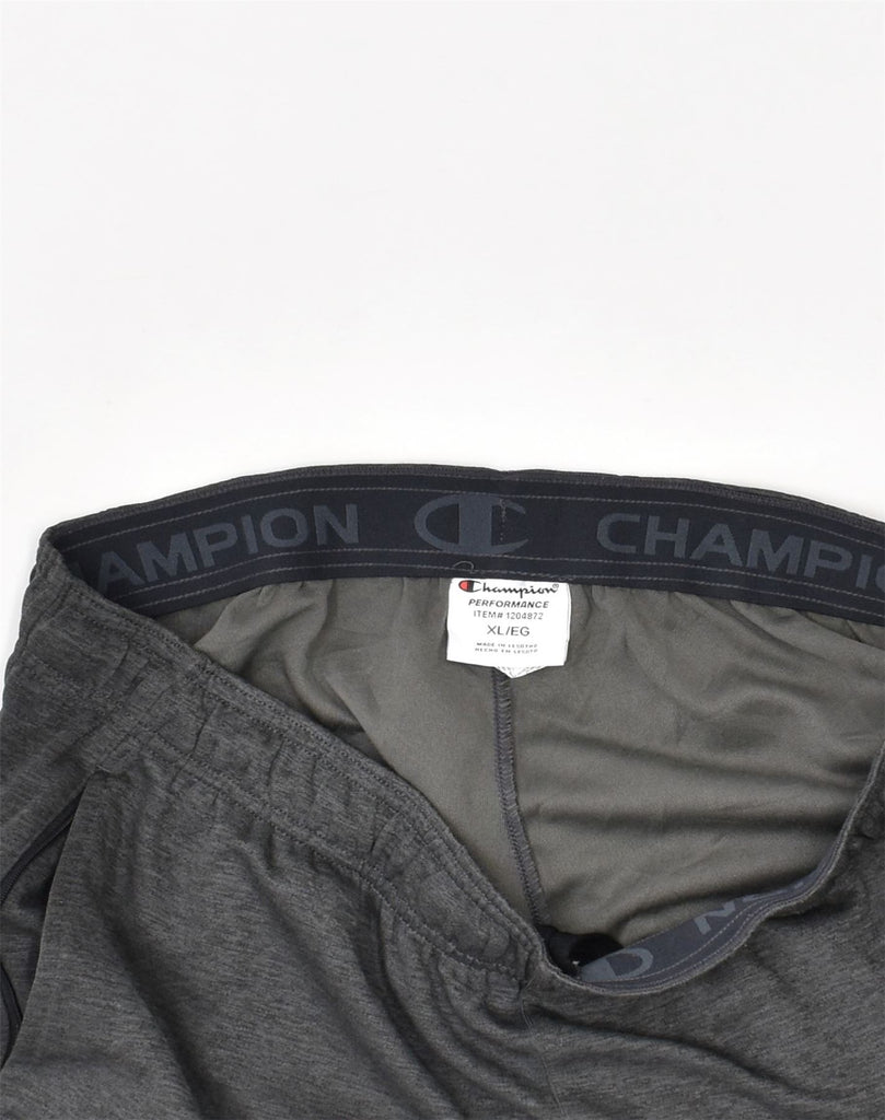 CHAMPION Mens Tracksuit Trousers XL Grey Polyester | Vintage | Thrift | Second-Hand | Used Clothing | Messina Hembry 