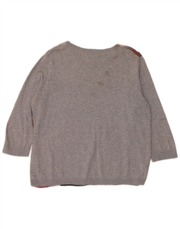 Jigsaw Womens Boat Neck Jumper Sweater UK 16 Large Multicoloured
