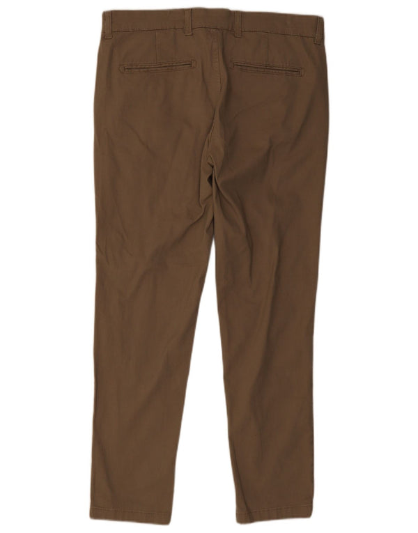 Jack & Jones Mens Slim Fit Chino Trousers W34 L30 Brown Cotton