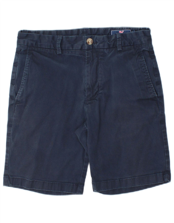 VINEYARD VINES Mens Chino Shorts W28 Small Navy Blue Cotton