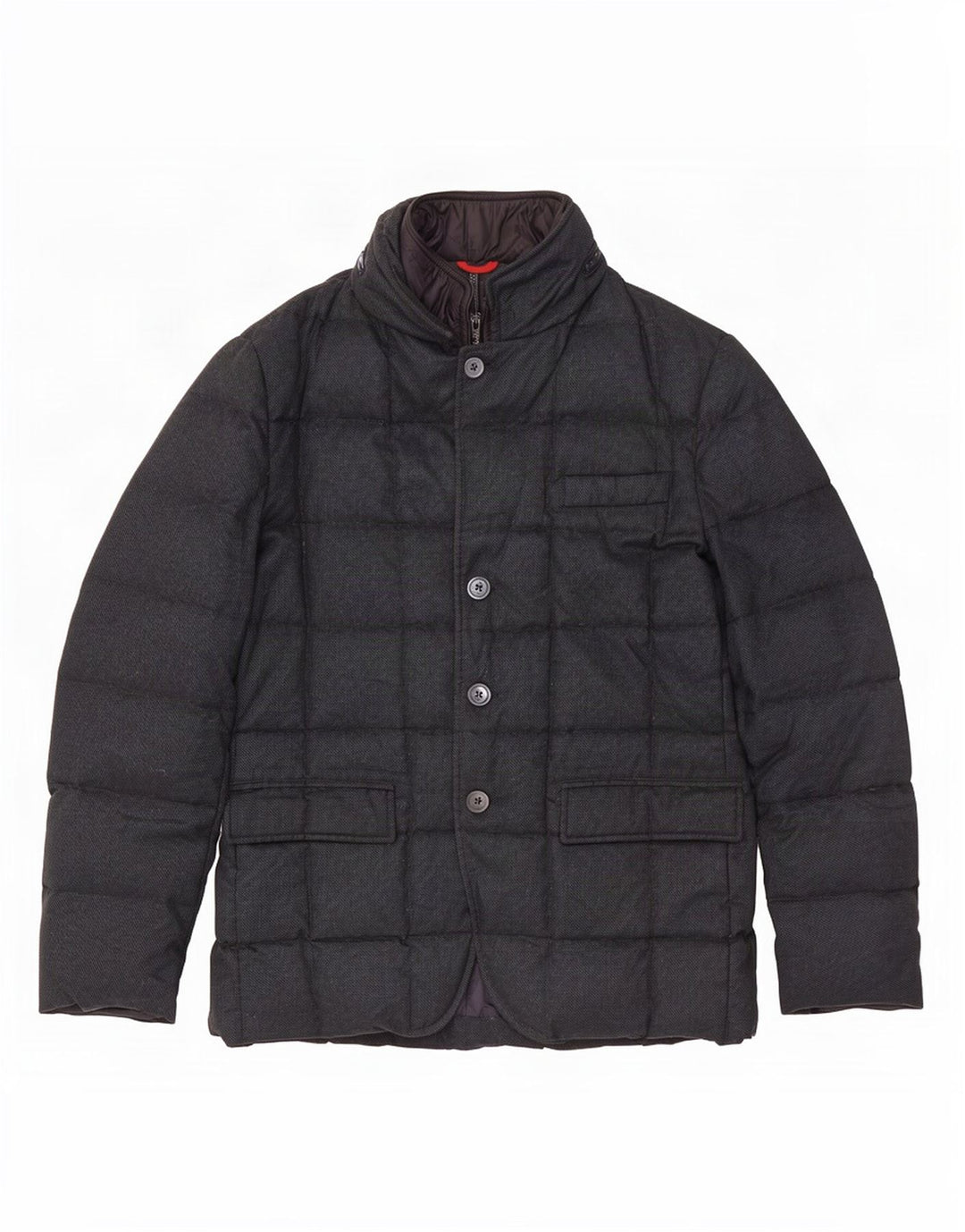 Fay Mens Hooded Padded Jacket UK 40 Large Navy Blue