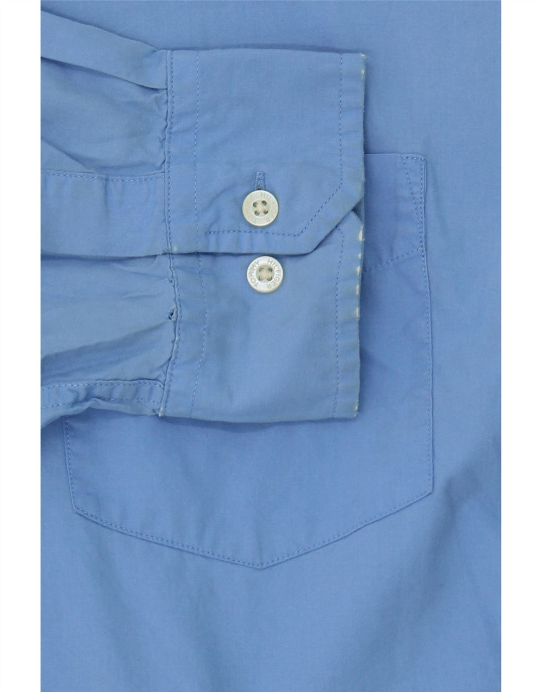 TOMMY HILFIGER Mens Shirt XL Blue Cotton Vintage Tommy Hilfiger and Second-Hand Tommy Hilfiger from Messina Hembry 