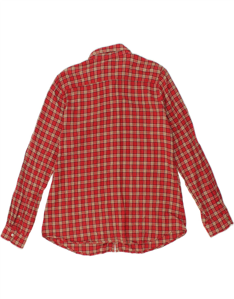 EDDIE BAUER Womens Flannel Shirt UK 16 Large Red Check Cotton | Vintage Eddie Bauer | Thrift | Second-Hand Eddie Bauer | Used Clothing | Messina Hembry 