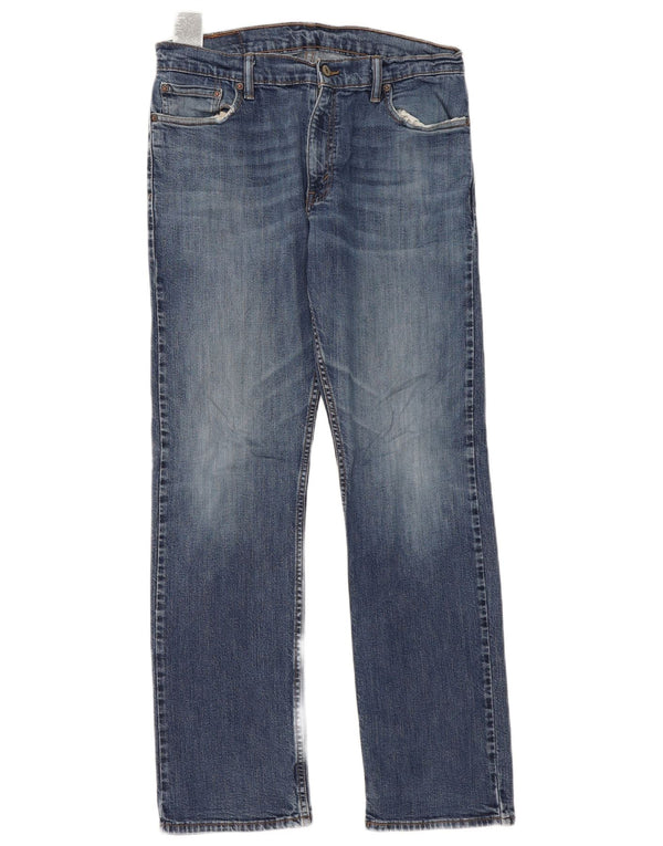 Levi's Mens 514 Straight Jeans W34 L32 Blue Cotton