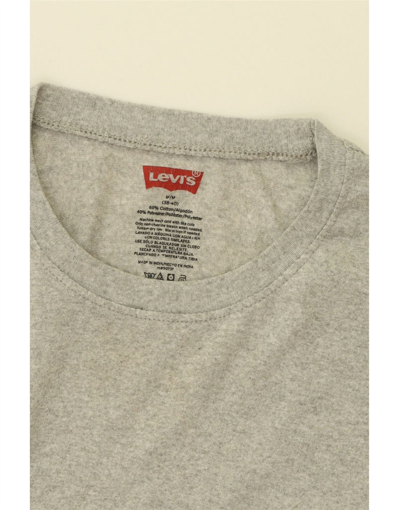 LEVI'S Mens T-Shirt Top UK 38/40 Medium Grey Cotton Vintage Levi's and Second-Hand Levi's from Messina Hembry 