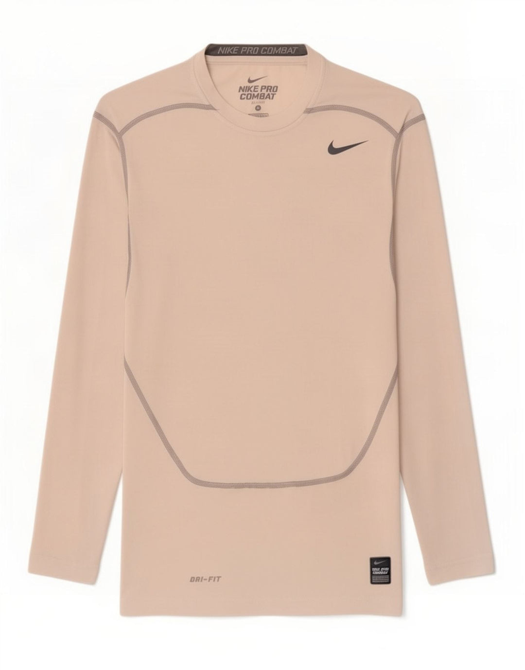 Nike Womens Dri Fit Top Long Sleeve UK 8 Small White Polyester