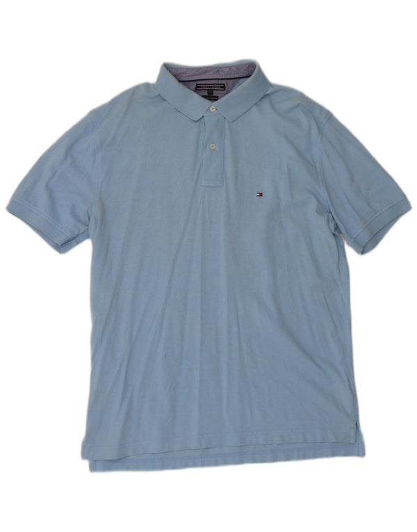 Tommy Hilfiger Mens Polo Shirt 2XL Blue Cotton