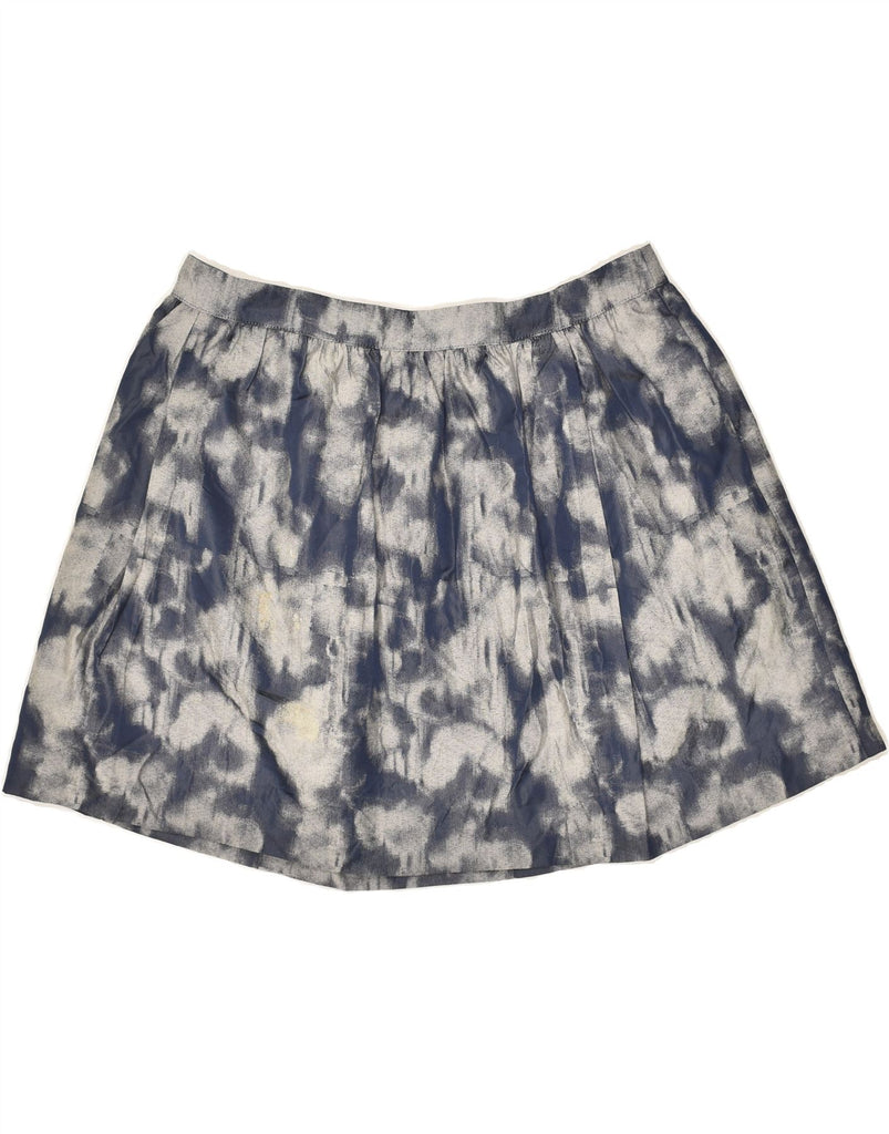 MICHAEL KORS Womens Mini Skirt UK 14 Medium W30 Navy Blue Spotted | Vintage Michael Kors | Thrift | Second-Hand Michael Kors | Used Clothing | Messina Hembry 