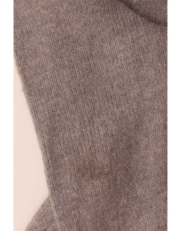 Zara Mens Crew Neck Jumper Sweater Medium Grey Polyester