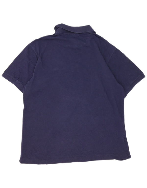 Lacoste Mens Classic Fit Polo Shirt Size 6 XL Navy Blue Cotton