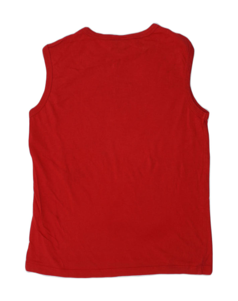 CHAMPION Boys Graphic Vest Top 9-10 Years Medium Red | Vintage Champion | Thrift | Second-Hand Champion | Used Clothing | Messina Hembry 