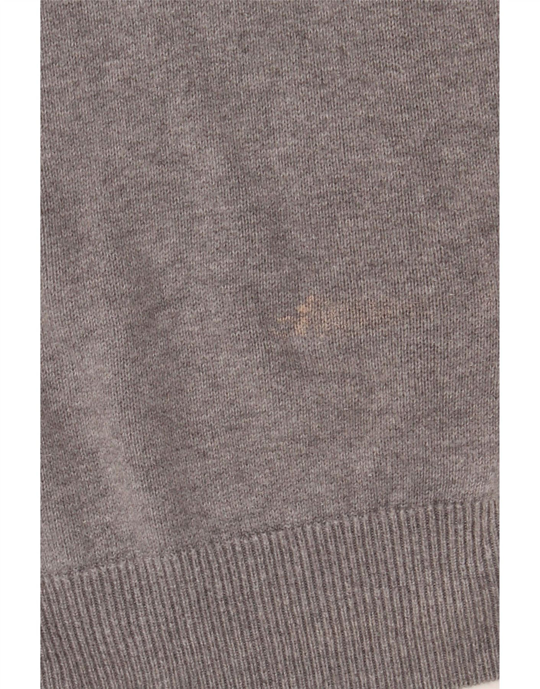 Barbour Mens Zip Neck Jumper Sweater XL Grey Cotton