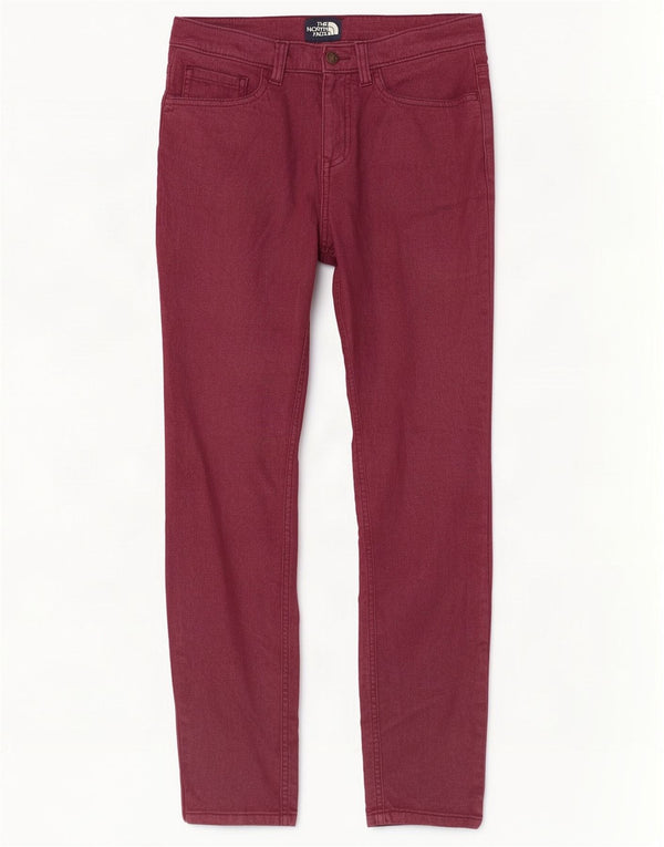 The North Face Womens Skinny Jeans US 4 Small W27 L27 Burgundy Cotton