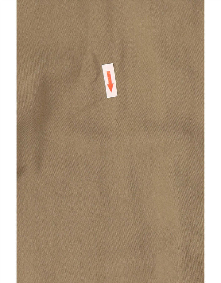 Zara Womens Open Overcoat UK 14 Medium Khaki Lyocell