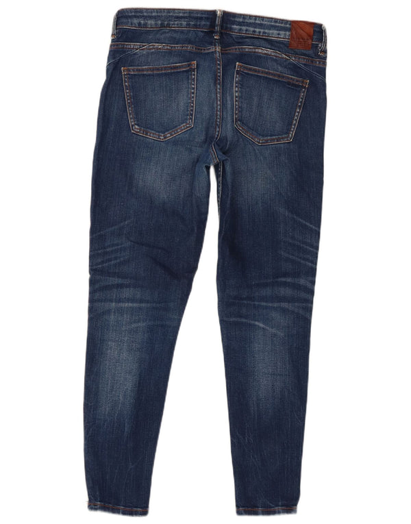 Zara Womens Distressed Skinny Jeans EU 38 Small W28 L27 Blue