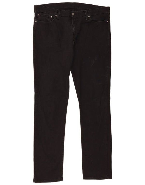 Levi's Mens 511 Slim Jeans W38 L34 Black Cotton