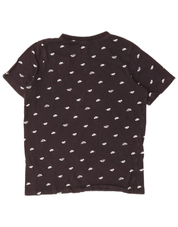 Nike Boys Graphic T-Shirt Top 13-14 Years XL Black Cotton
