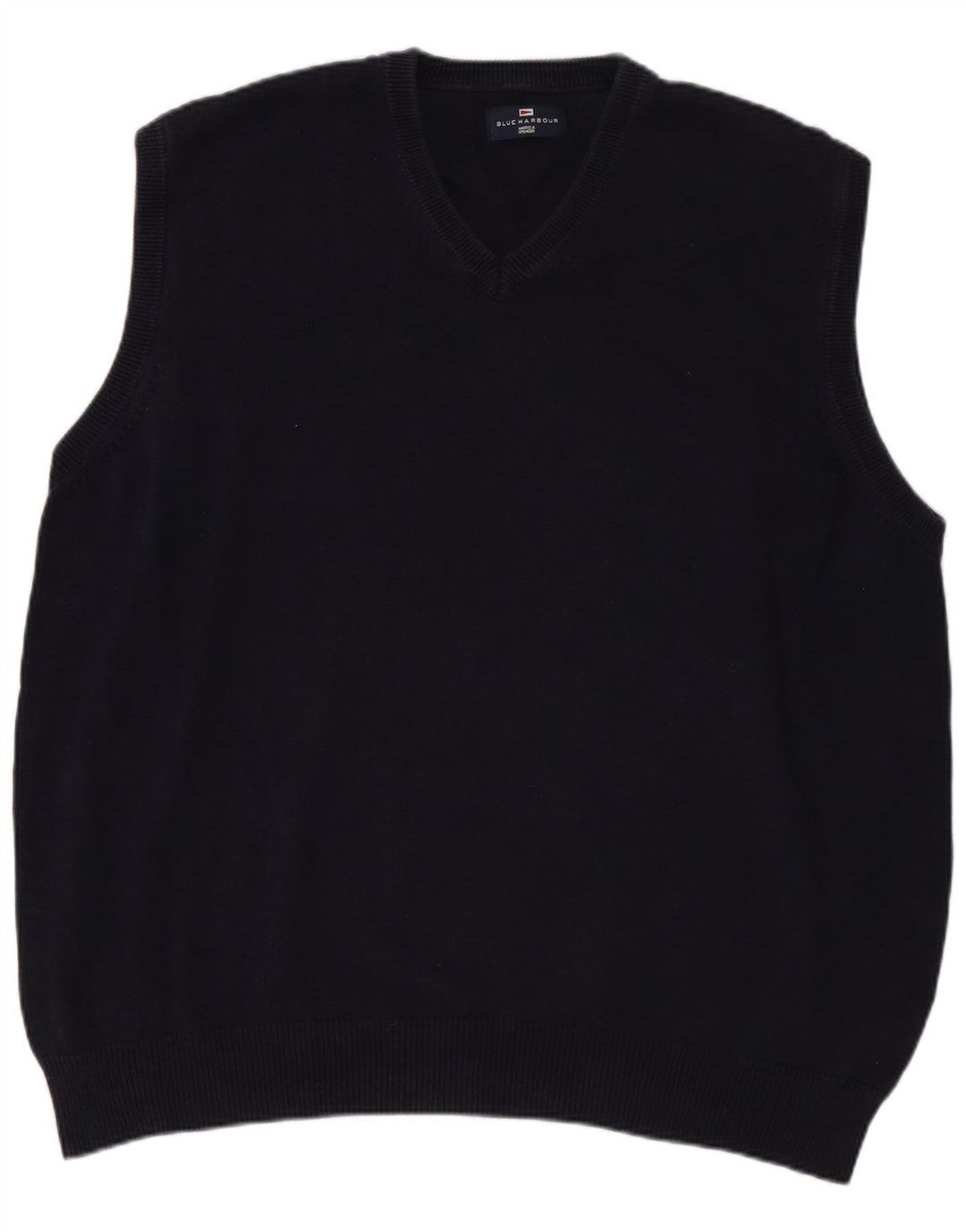 Marks & Spencer Mens Blue Harbour Vest Tank Top XL Navy Blue Cotton